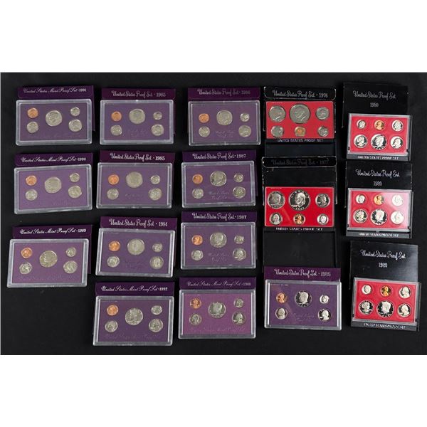 Collection of US Coin Proof Sets