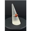 Image 1 : Valerio Sterling Silver Baltic Amber Ring
