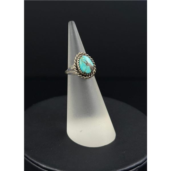 Navajo Sterling Silver Turquoise Ring