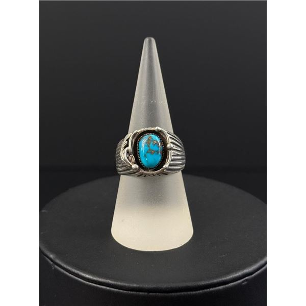 Navajo Sterling Silver Turquoise Ring