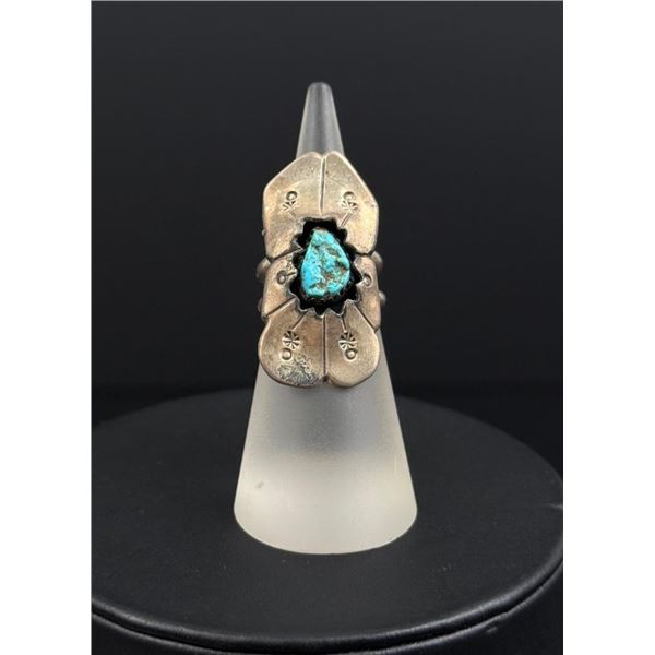 Navajo Sterling Silver Turquoise Ring
