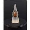 Image 1 : Sterling Silver Bali Baltic Amber Ring