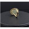 Image 5 : 14K Gold Chinese Jadeite Leaf Ring