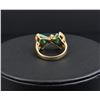 Image 4 : 14K Gold Turquoise Bow Tie Ring