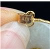 Image 4 : 14K Gold RJW Chinese Jade Donut Pendant