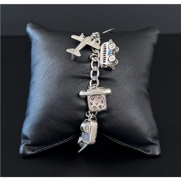 Sterling Silver Charm Bracelet