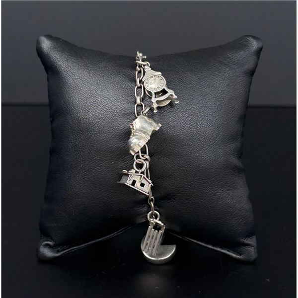 .800 Silver Charm Bracelet
