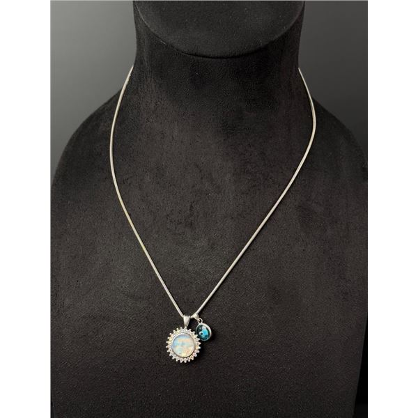 Kirks Folly Sterling Silver Seaview Moon Necklace