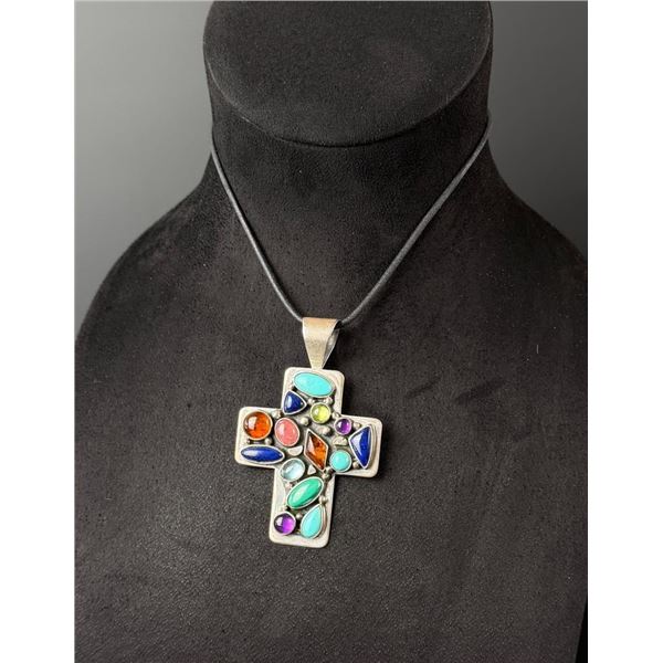 Jay King Desert Rose Trading Sterling Cross