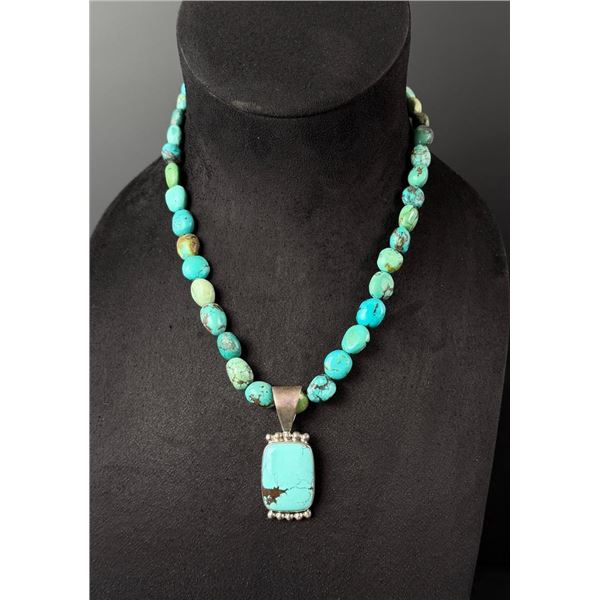 Jay King Desert Rose Trading Turquoise Necklace