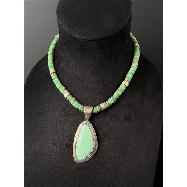 Jay King Desert Rose Trading Variscite Necklace