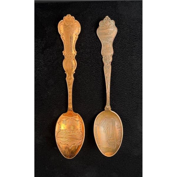 Butte Montana Copper Souvenir Mining Spoons