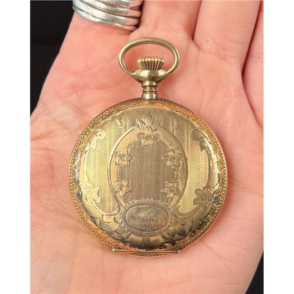 Antique Elgin Model 2 Hunter Case Pocket Watch