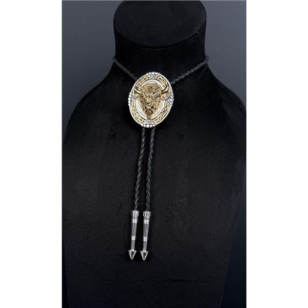 Montana Silversmiths Buffalo Head Bolo Tie