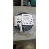 Image 1 : HEAVY DUTY 200FT LIGHTED BLACK EXTENSION CORD. 14AWG/3C