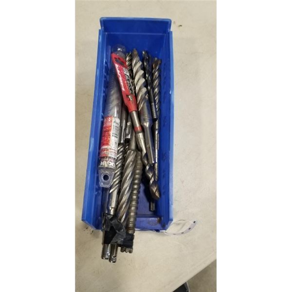 HAMMER DRILL BITS IN PLASTIC TOTE