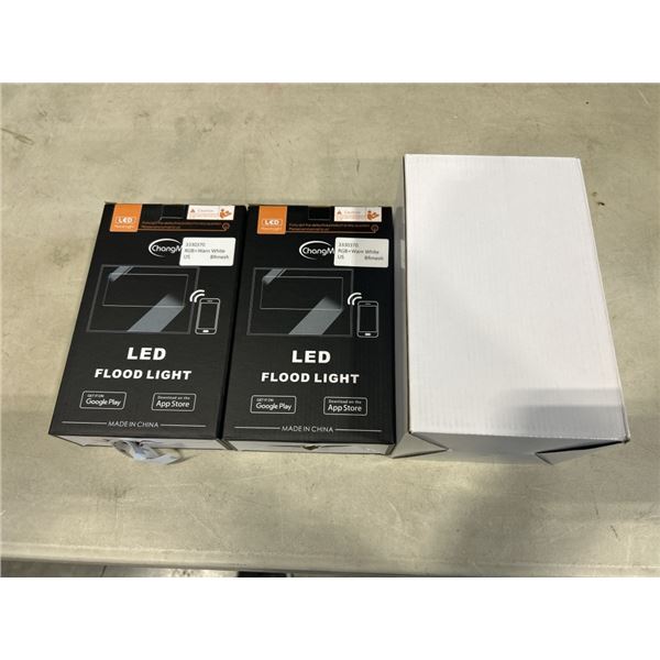 4 NEW  CHANG M LED FLOOD LIGHTS