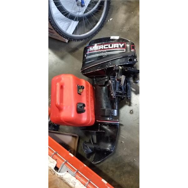 MERCURY 6HP OUTBOARD MOTOR WITH TANK, NO HOSE
