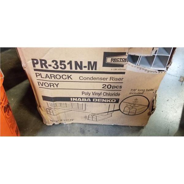 RECTORSEAL PLAROCK IVORY CONENSER RISER. 20 PCS