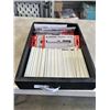 Image 1 : TRAY OF ALUMINNUM POCKET LEVELS & CARPENTER PENCILS