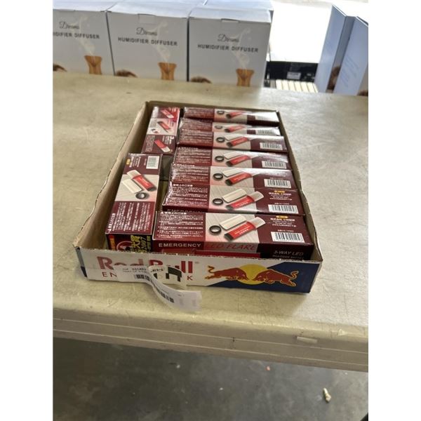 TRAY OF 9 EMERENCY LED FLARES