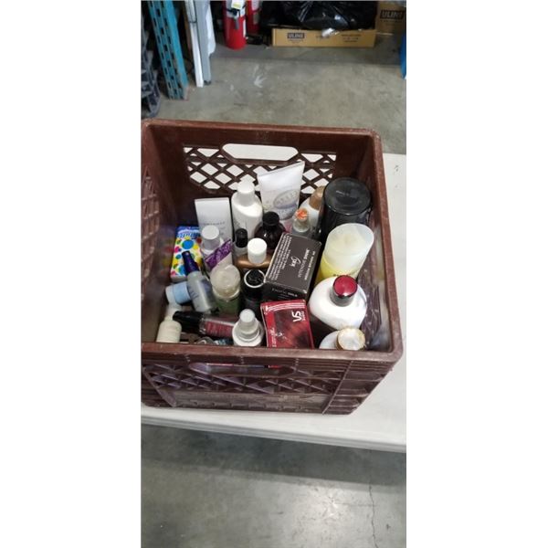 CRATE OF HAIR & SKIN PRODUCTS