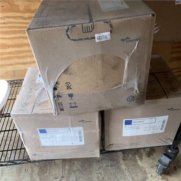 THREE 20L OF SEALED CELLPACK WHOLE BLOOD DILUENT
