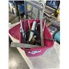 Image 2 : BIN OF TOOLS INCLUDING HAMMERS, CROWBARS, CORDED DRILL, TORQUE WRENCH ETC