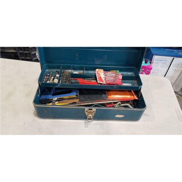 METAL TOOLBOX WITH CONTENTS