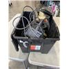 Image 7 : PLASTIC TOTE OF POWER TOOLS INCLUDING CIRCULAR SAWS, DRILLS, JIG SAWS, SANDERS ETC. WORKING