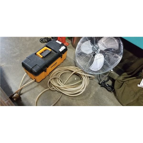 WATER PUMP AND FAN. WORKING
