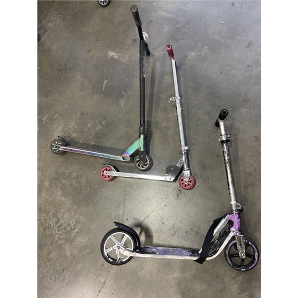 3 KIDS SCOOTERS
