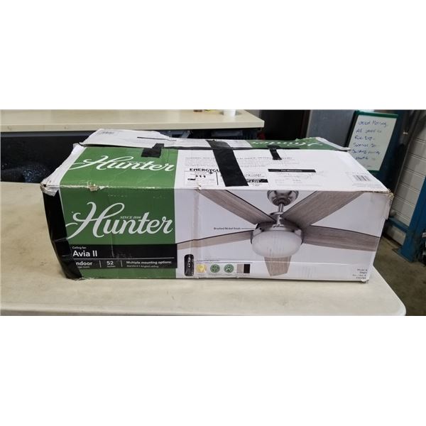 AS NEW HUNTER AVIA II CEILING FAN
