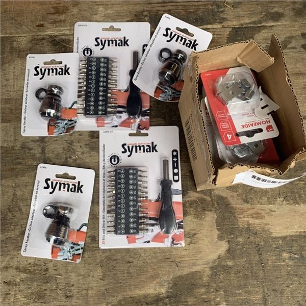 NEW SYMAK TOOLSETS, METAL CORNERS AND FAUCET AIRATOR