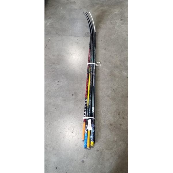 4 RIGHT HANDED HOCKEY STICKS