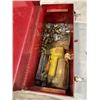 Image 2 : TOOL BOX WITH BRASS FITTINGS AND NAIL GUN