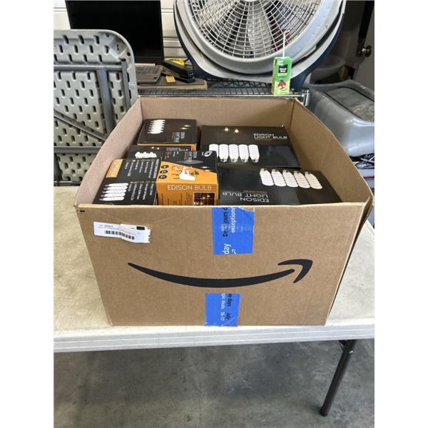 BOX OF EDISON LED LIGHT BULBS. E12 SOCKET. 400 LUMENS