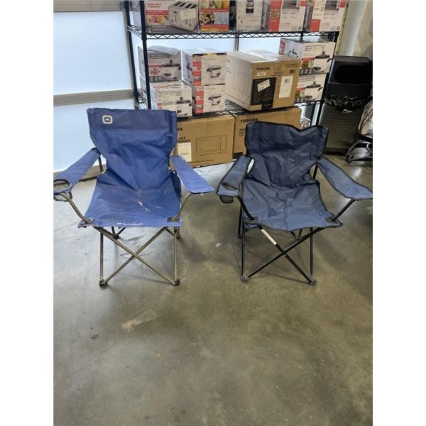 2 FOLDING CAMPING CHAIRS