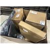 Image 3 : BOX OF AMAZON OVERSTOCK INCLUDING CMYBABEE BLACK TONER CARTRIDGE FOR CANON, DALTACK 3 TIER DESK FILE