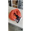 Image 1 : AS NEW LIFE SUPPLY 100FT LIGHTED AND TRIPLE PLUG 12 AWG EXTENSION CORD, YELLOW