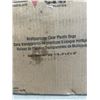 Image 3 : 2 CASES ERA PLASTIC MULTIPURPOSE CLEAR PLASTIC BAGS. 8" X 4" 18". 1000 PCS PER CASE