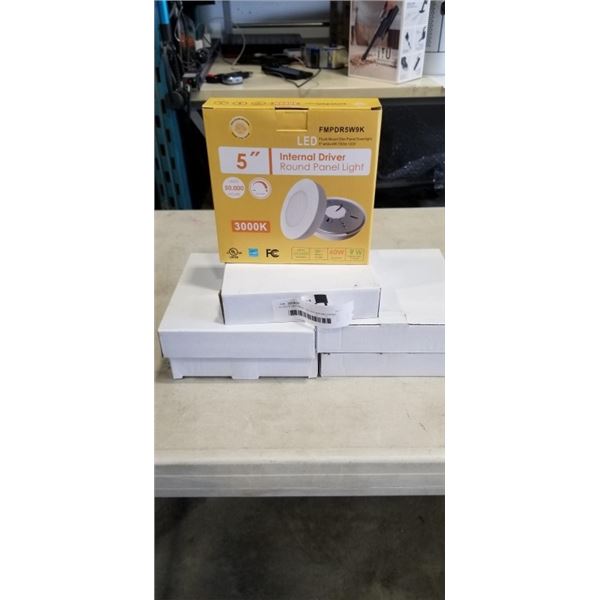 6 LED 5" INTERNAL DRIVER ROUND PANEL LIGHTS