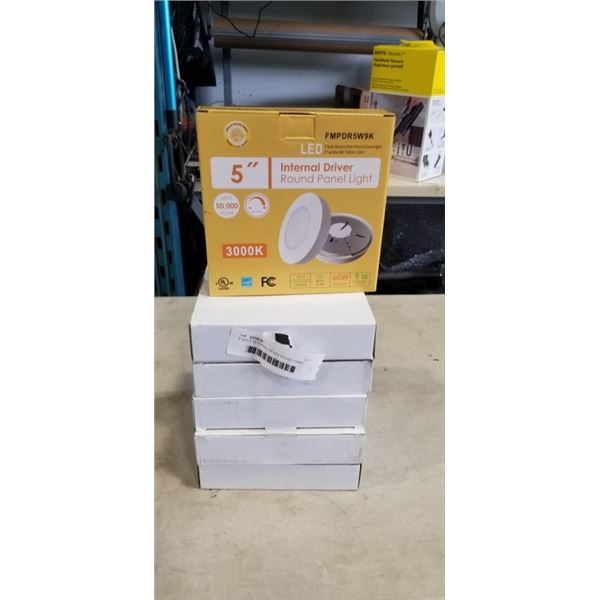 6 LED 5" INTERNAL DRIVER ROUND PANEL LIGHTS