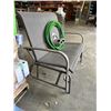 Image 6 : METAL PATIO GLIDER LOVESEAT, GARDEN HOSE WITH SPRAYER AND HOSE HANGER