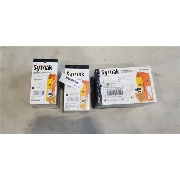 LOT OF NEW SYMAK RECEIPT BOOKS