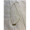 Image 1 : GOLD PLATED 1992 PENDANT W/ CHAIN NECKLACE