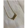 Image 2 : GOLD PLATED 1992 PENDANT W/ CHAIN NECKLACE