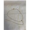 Image 1 : 12K GOLD FILLED CZ STONE TASSEL NECKLACE