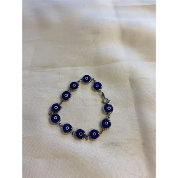 925 STERLING SILVER EVIL EYE LINKS BRACELET