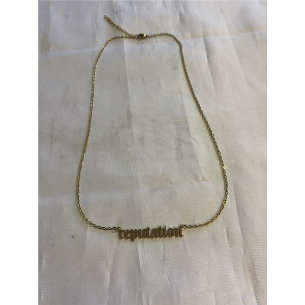 18K GOLD PLATED REPUTATION NECKLACE